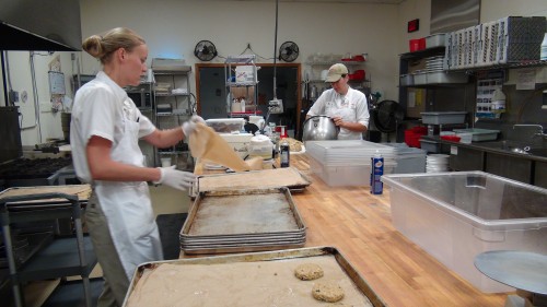 BOB'S RED MILL, MILWAUKIE, OREGON (August 23, 2013) Baked goods, gluten free and regular hit the ovens while the bread sponge is proofing. 2013 © by Kaley Perkins (Kaley Perkins / Independent Journalist)