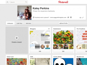 Pinterest board widget